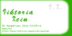 viktoria keim business card
